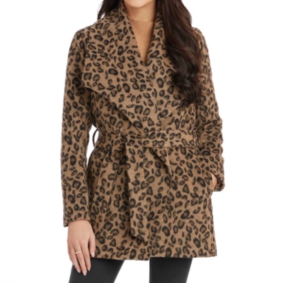 Mud Pie Leopard Coat - Picture 1 of 3